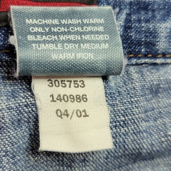 Old Navy Mens Relaxed Fit Button Fly Carpenter Jeans Actual Size 36x31Vintage - Picture 9 of 9